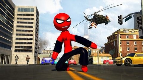 Ultimate Spider-StickMan Rope Hero Fight